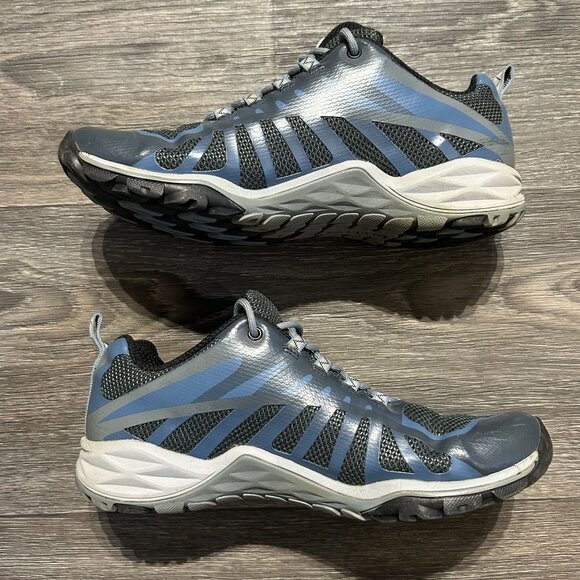 Merrell Size 7.5 Siren Edge Q2 Waterproof Hiking Shoes Comfort Gray Blue Mesh - Picture 7 of 10